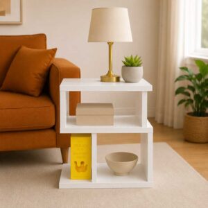 Modern White Side Table