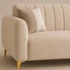 Luxury Cream Velvet Sofa Set