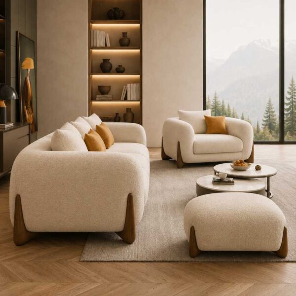 Luxury Bouclé Sofa Set