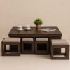 Coffee Table with Hidden Stools